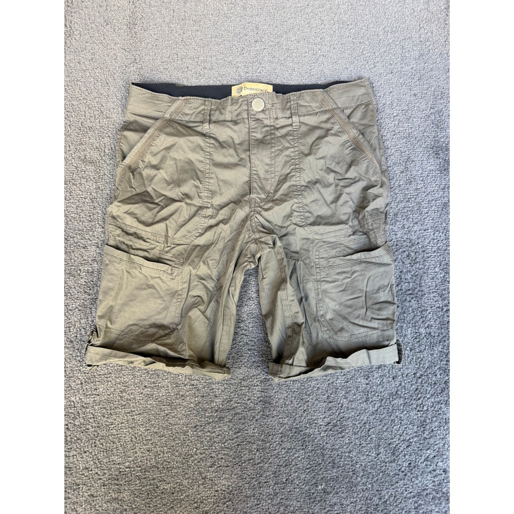 Democracy Ab Technology Cargo Shorts Olive Green Size 4 B8114XQX2XX Utility